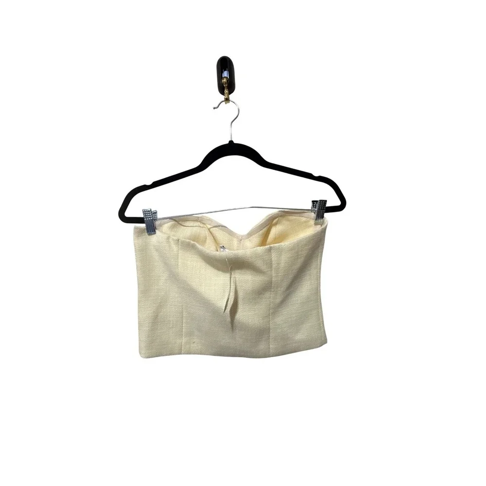 Endless Rose Tweed Strapless Top‎ Size Small